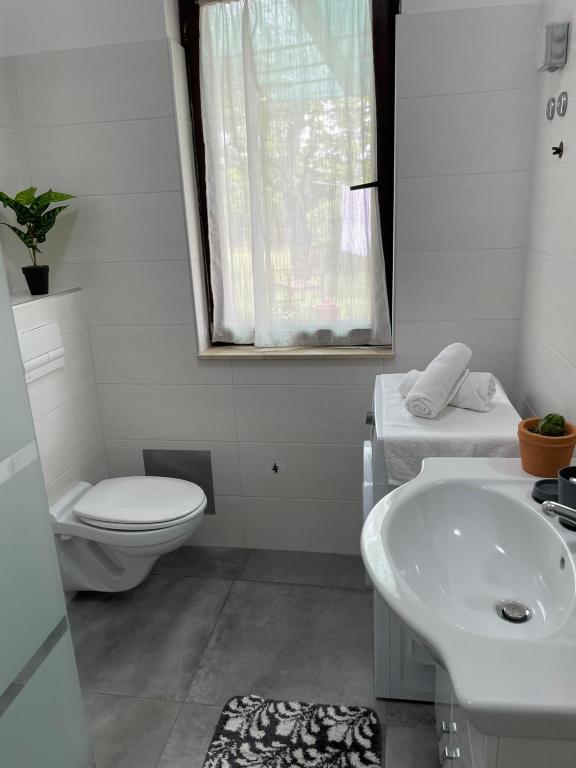 Koupelna v ubytování Apartment Greta