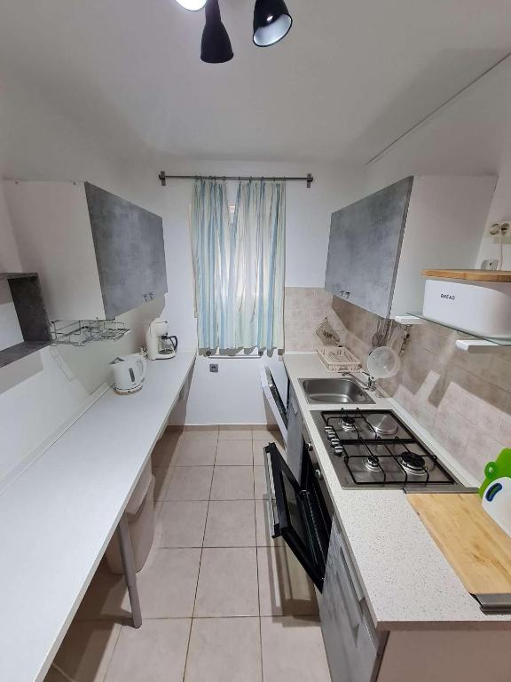 Kuchyňa alebo kuchynka v ubytovaní Apartmani Lovre i Zara