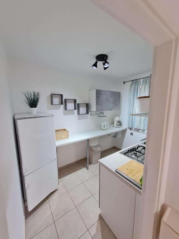 Kuchyňa alebo kuchynka v ubytovaní Apartmani Lovre i Zara