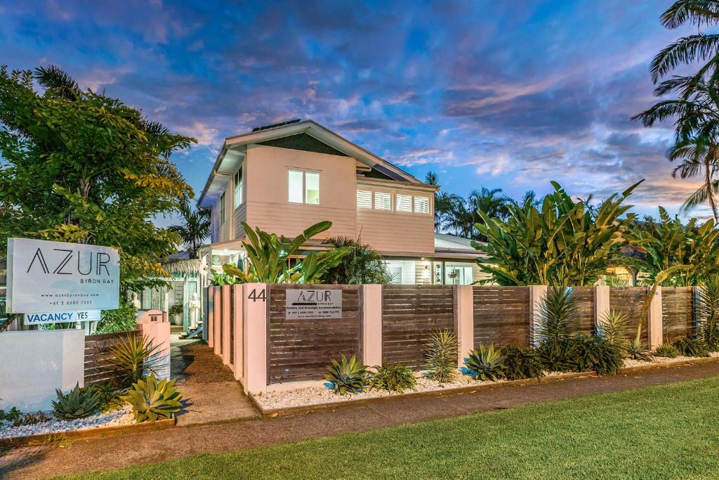 Zahrada ubytování Azur Byron Bay