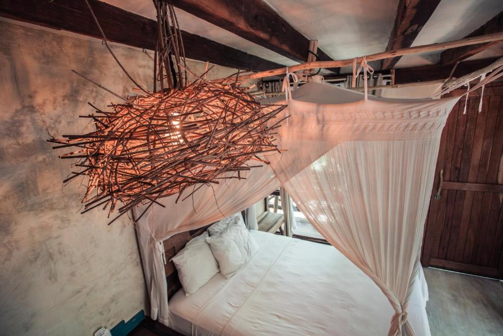 Hidden Treehouse Tulum Eco-Hotel - 带露台的双人间