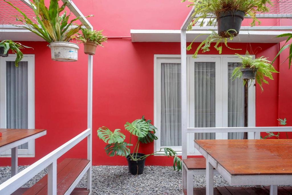 Balkón nebo terasa v ubytování Sans Hotel Absari Yogyakarta