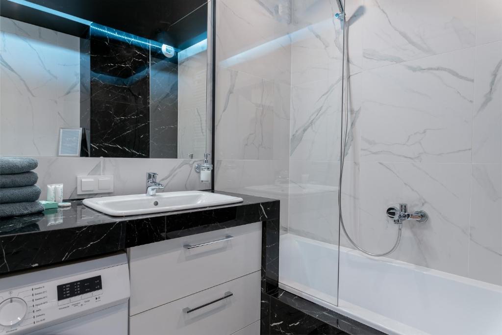Koupelna v ubytování Pure Rental Apartments