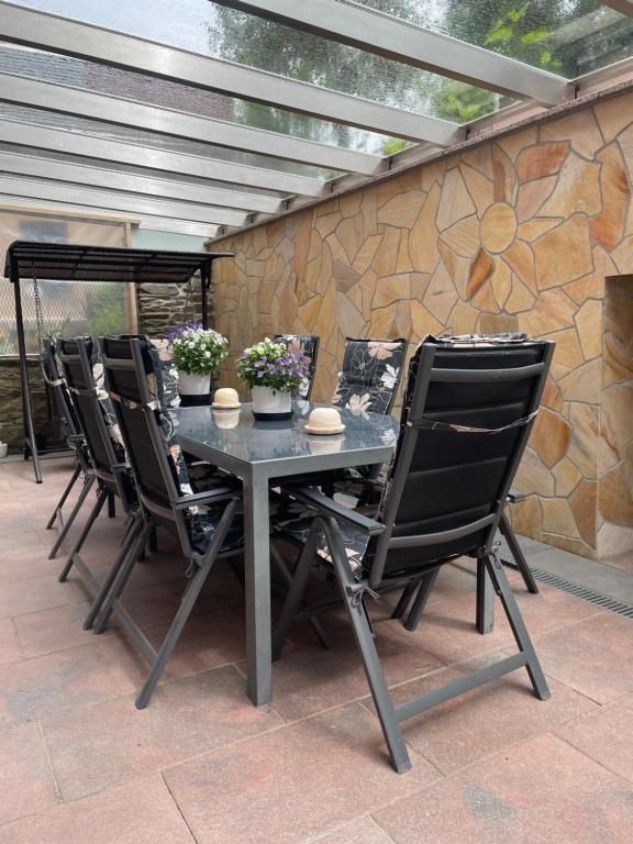 Patio nebo venkovní prostory v ubytování Ferienwohnung Silberzeit