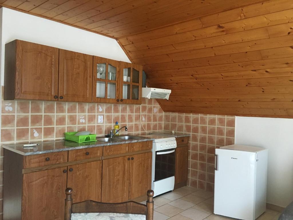 Kuchyňa alebo kuchynka v ubytovaní Napház Apartman