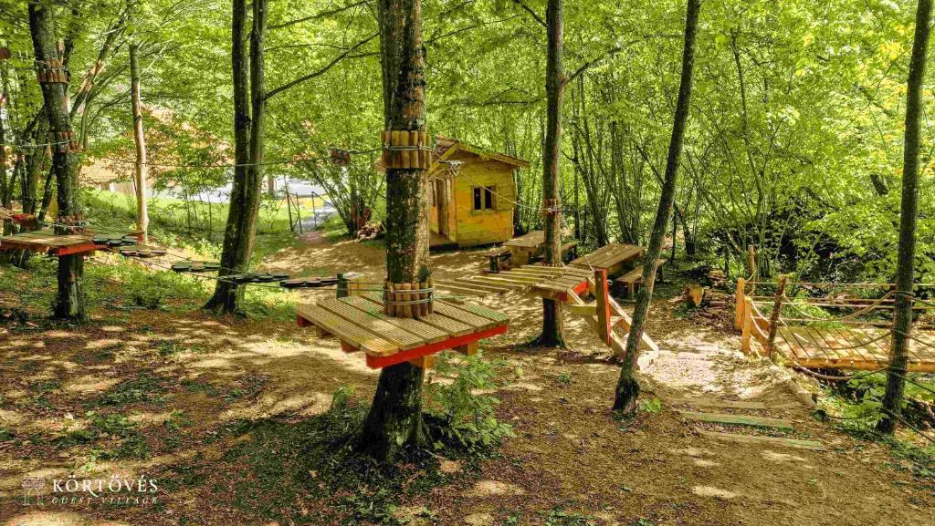Zahrada ubytování Körtövés Guest Village