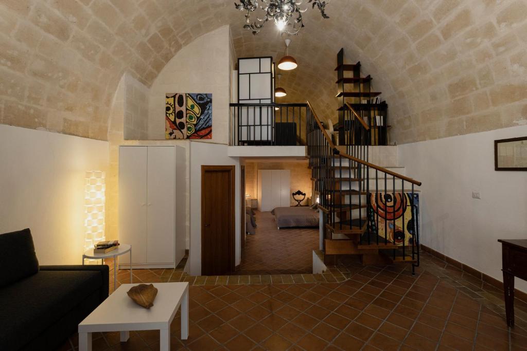 Posezení v ubytování Dimora 1919 Luxury Loft