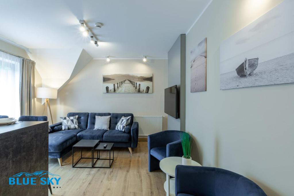 Posedenie v ubytovaní Apartamenty BlueSky - Pusta 8 - Nowoczesne apartamenty z parkingiem podziemnym blisko szlaków i wyciągów