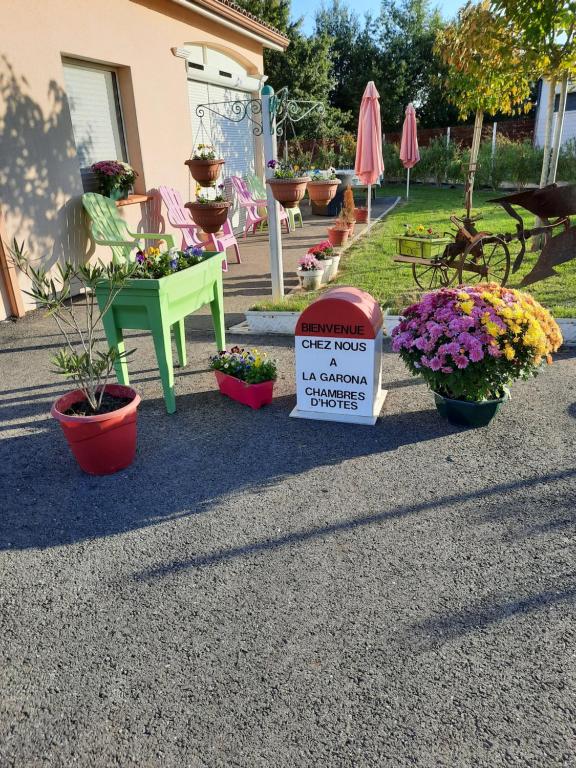 Zahrada ubytování B&B La Garona