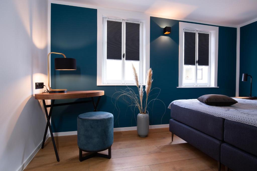 Postel nebo postele na pokoji v ubytování Hotel Drei Höfe