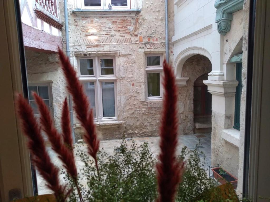 a view of a building from a window at Passage du Cygne in Blois