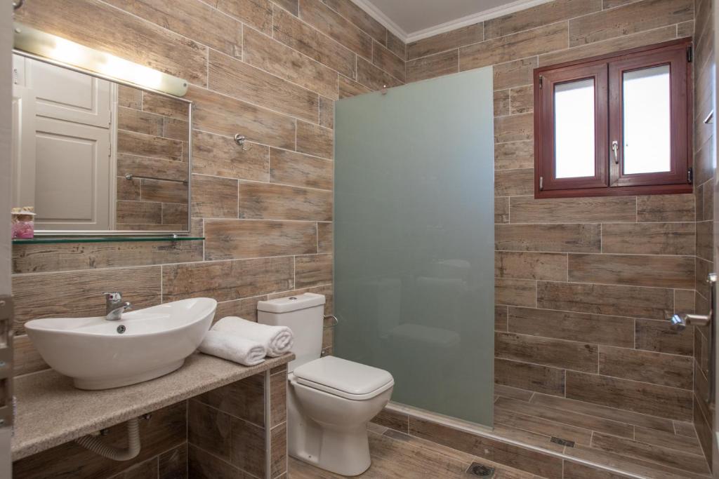 Koupelna v ubytování Villa Stathatos