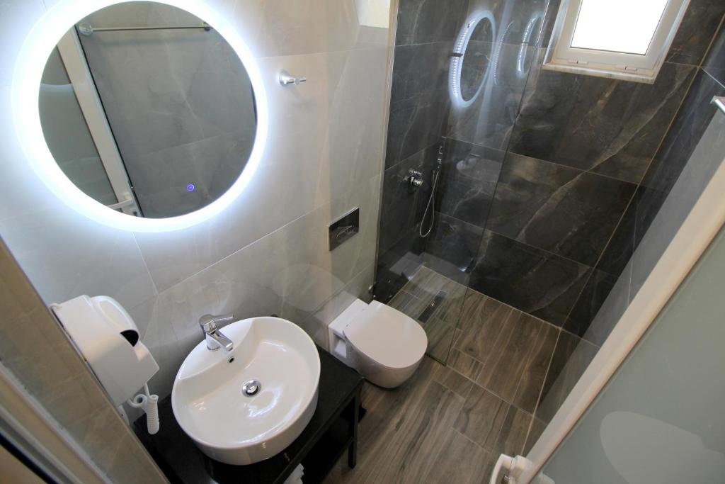 Koupelna v ubytování Hotel Villa Ambra
