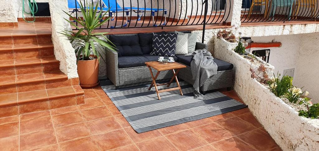 Balkon lub taras w obiekcie AP339 Alhama-La Oliva