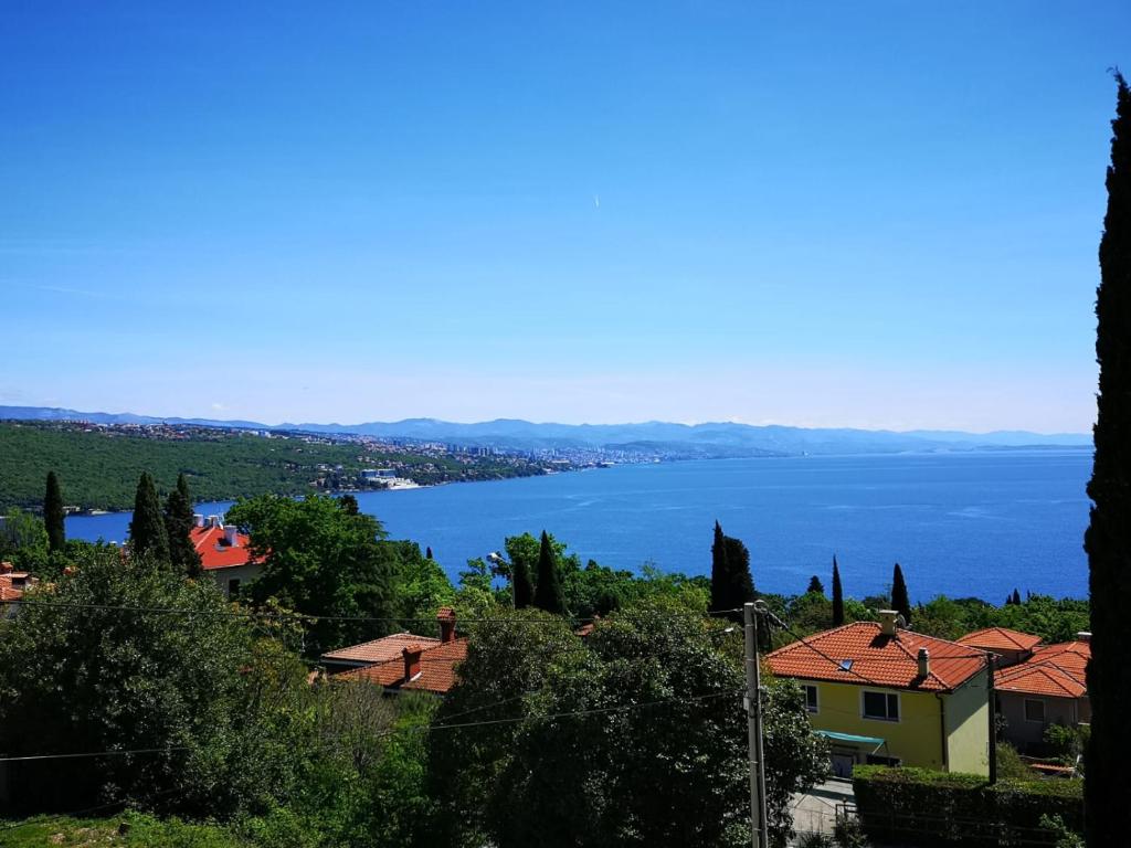 a view of a large body of water at Villa Kopic in Opatija