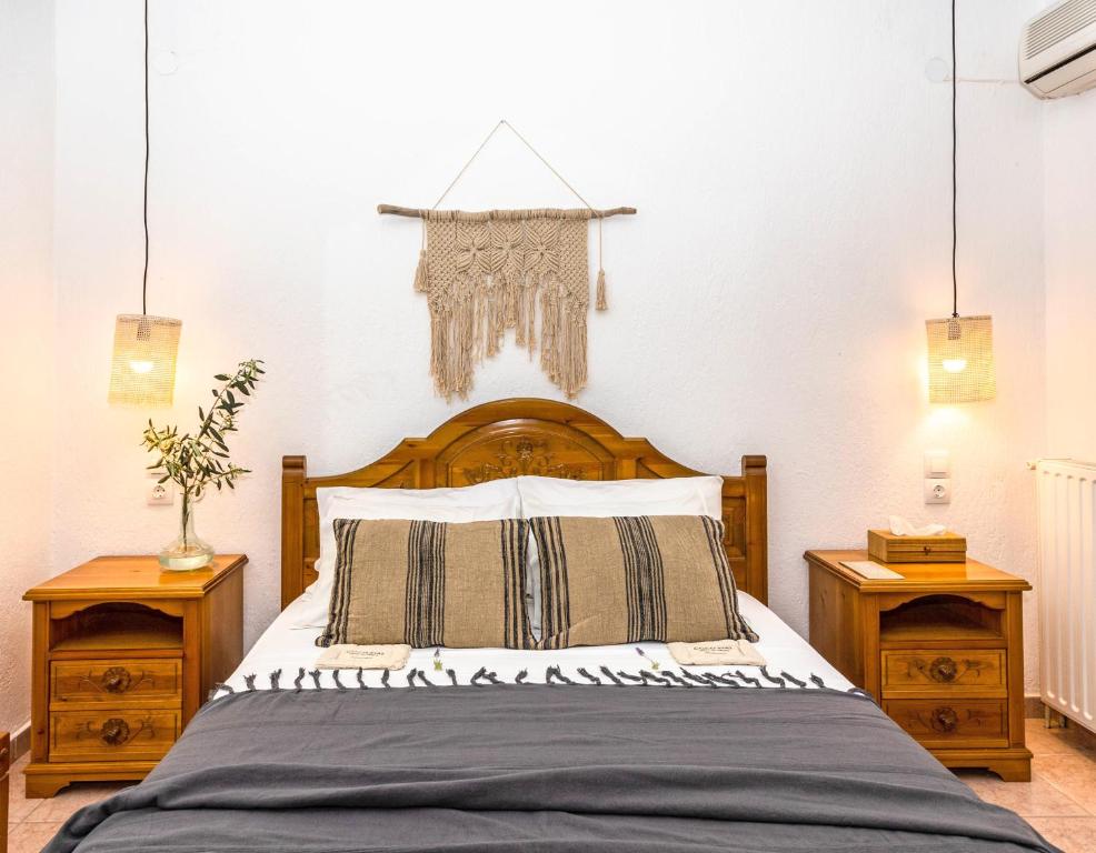 A bed or beds in a room at Casa Gaia