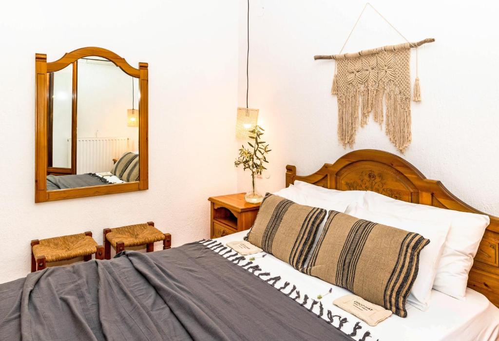 A bed or beds in a room at Casa Gaia