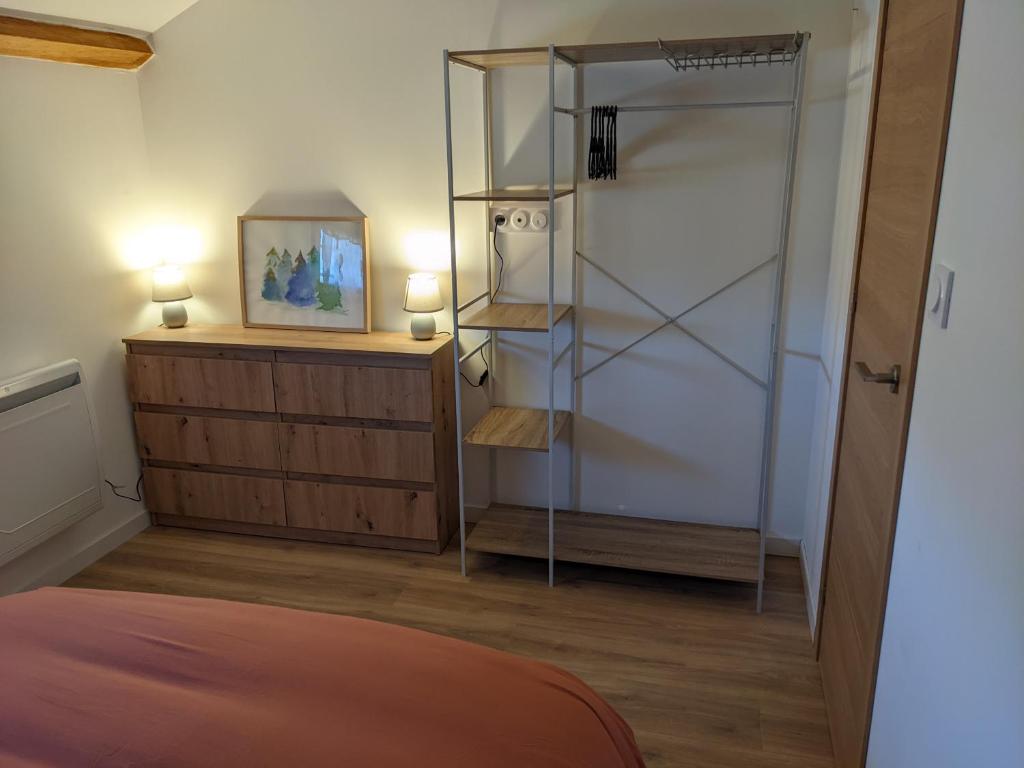 Postel nebo postele na pokoji v ubytování Appartemment style chalet