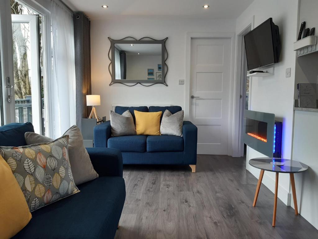 TV a/nebo společenská místnost v ubytování Chalet 174 Glan Gwna Park Caernarfon