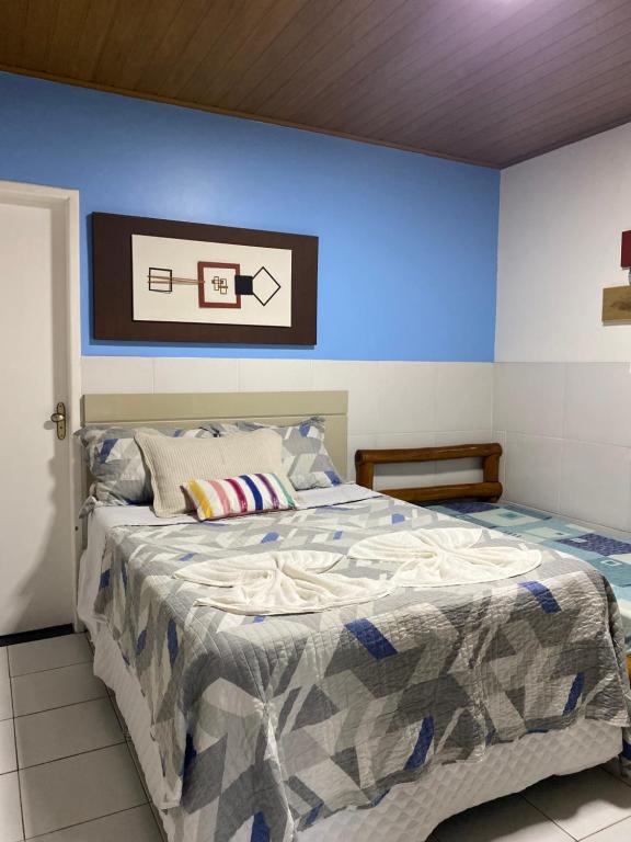 Voodi või voodid majutusasutuse Chalé Temporada Porto dos Lençóis - Lençóis Maranhenses toas