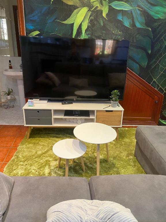 TV a/nebo společenská místnost v ubytování Casa El Rubio