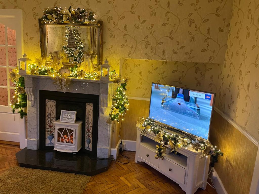 TV a/nebo společenská místnost v ubytování Glenmount Castleblayney