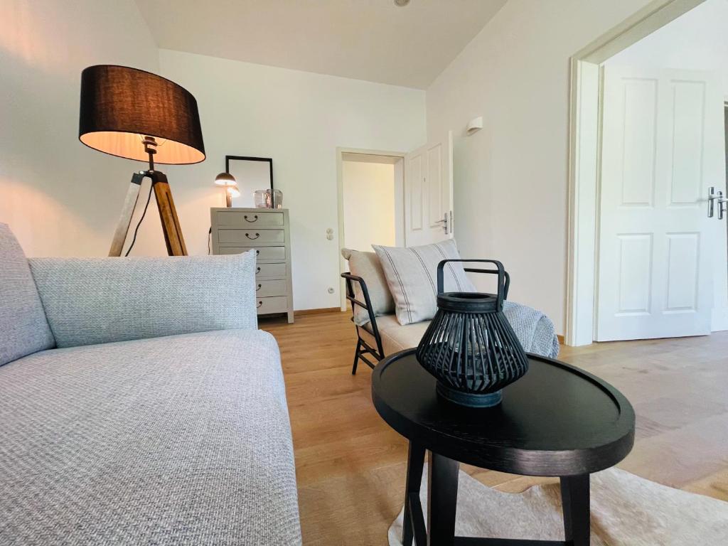 Posezení v ubytování Kaiserliche Post Suites Bevensen-Ferienwohnung