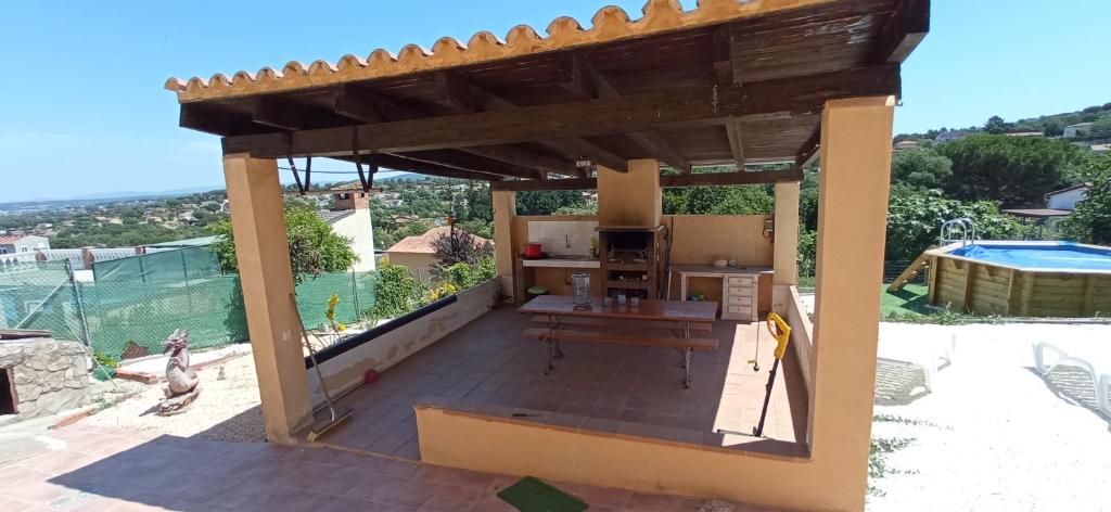 Balkón nebo terasa v ubytování Villa Blanca 10 minutos de la Playa Costa Brava
