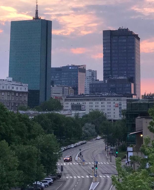 Výhľad na mesto Varšava alebo výhľad na mesto priamo z apartmánu