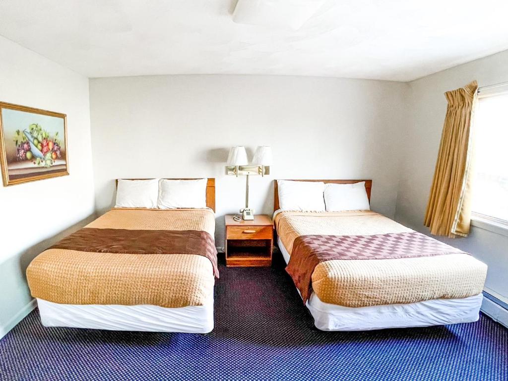 Postel nebo postele na pokoji v ubytování Utica Rest Inn