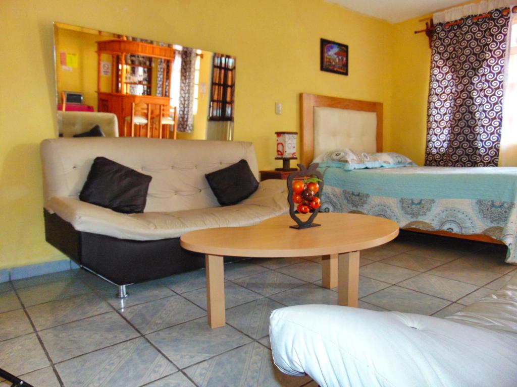Area soggiorno di El paraíso de Zacatlán DEPARTAMENTO con JARDÍN, 11 pax