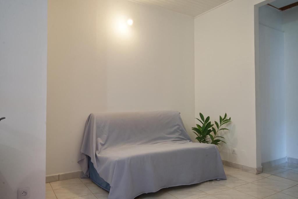Postel nebo postele na pokoji v ubytování Charmant logement F3 au sud de la Martinique (PMR)