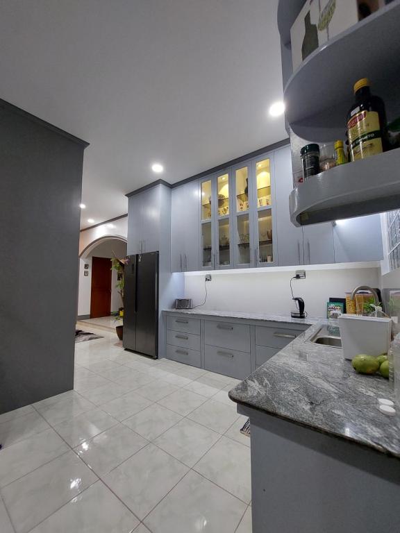Kuchyň nebo kuchyňský kout v ubytování Matteo's hus VILLA RENTAL
