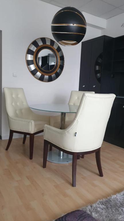 Posezení v ubytování Květinový apartmán A3B v Chomutově