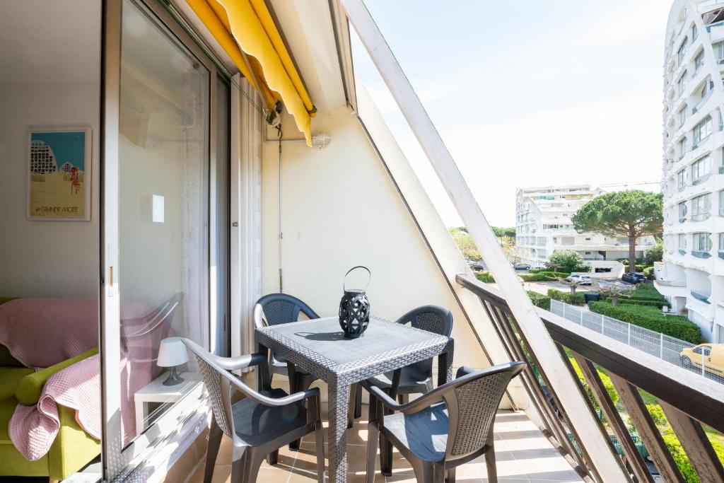 Balkón alebo terasa v ubytovaní Studio Vasco / confortable / lumineux / parking privé