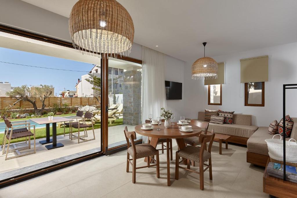 Posezení v ubytování Volta Suites and Villas