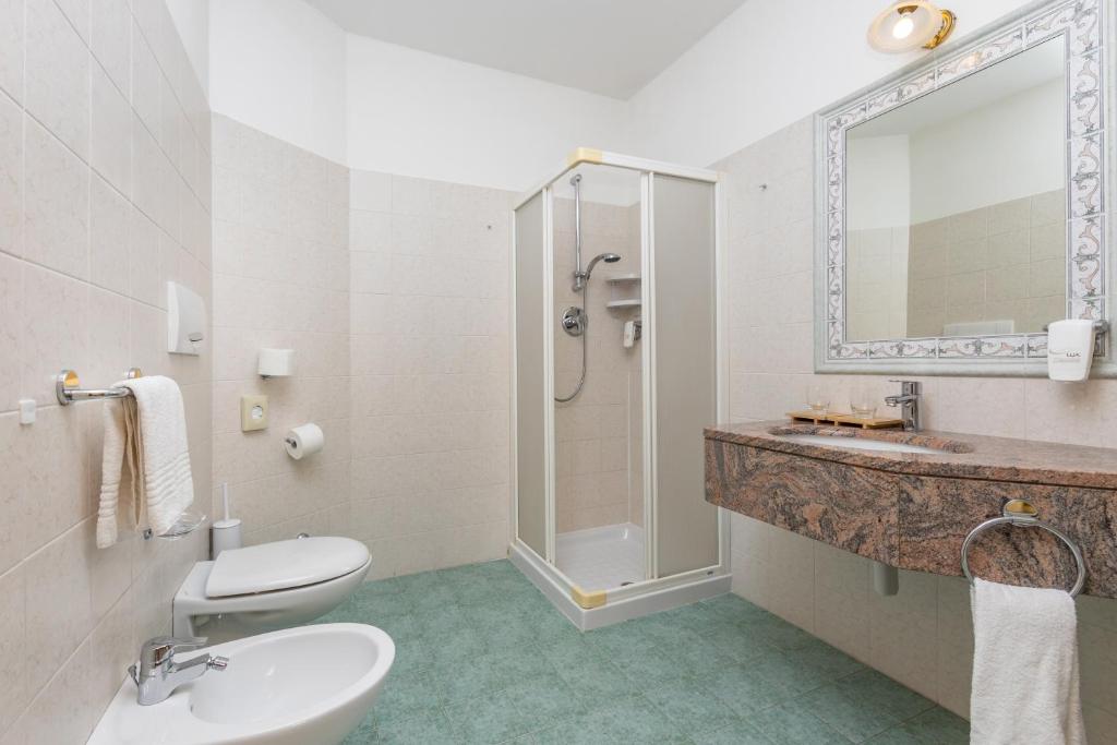 Koupelna v ubytování Hotel Vittoria - Ricarica l'anima