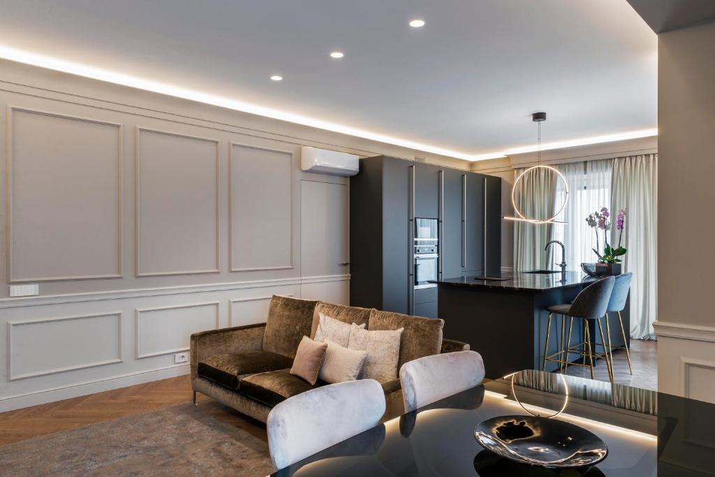 Część wypoczynkowa w obiekcie Villa Vitae - Alba Pompeia - Luxury apartment