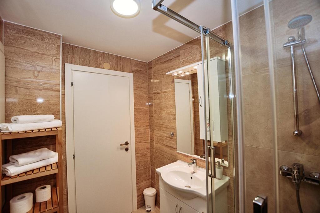 Kúpeľňa v ubytovaní CentRooms Kovac1