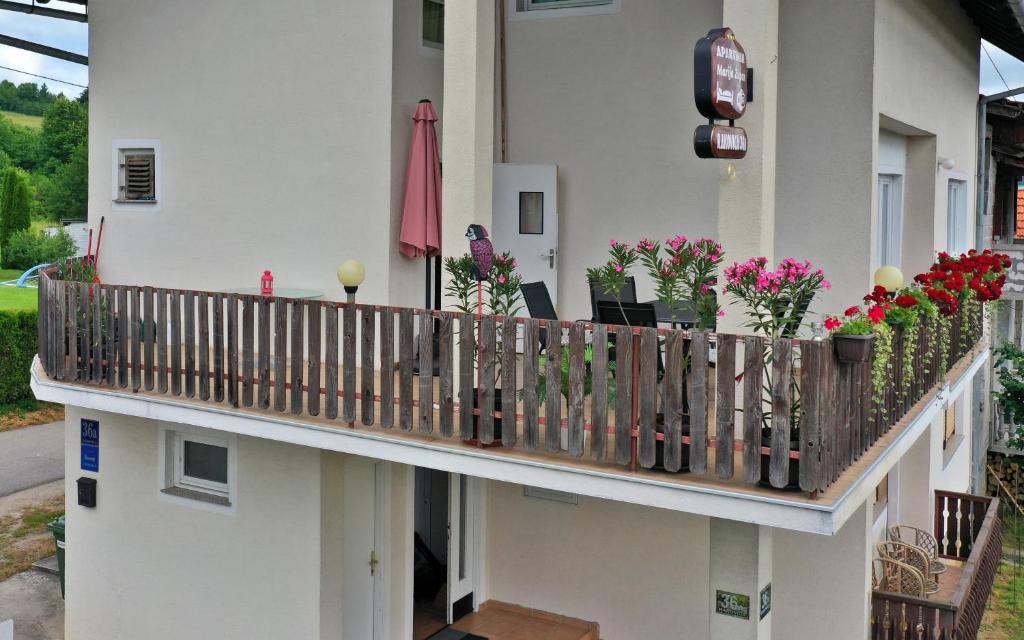 Balkón alebo terasa v ubytovaní Apartment Marija Zupan