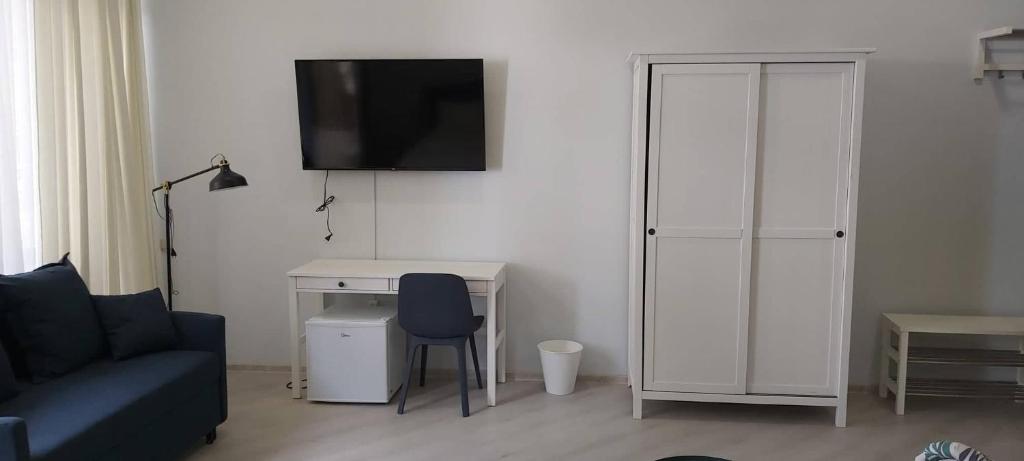 TV a/nebo společenská místnost v ubytování Buxus Hotel Shekvetili