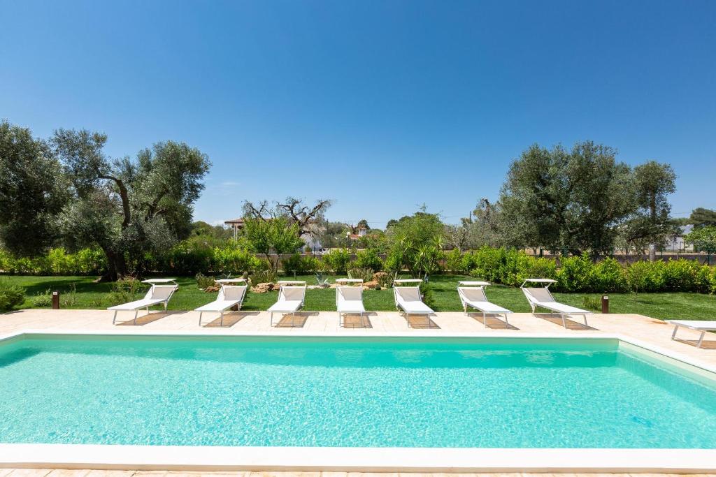 Basen w obiekcie Villa La Seta by Perle di Puglia lub w pobliżu