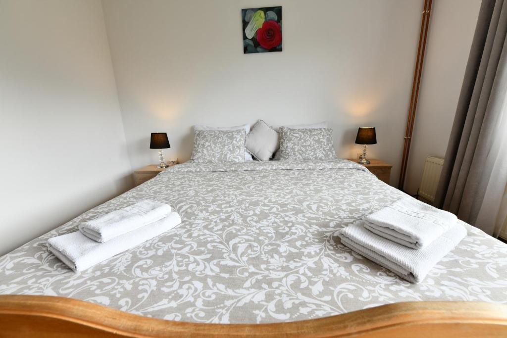 Posteľ alebo postele v izbe v ubytovaní Apartment Marija Zupan