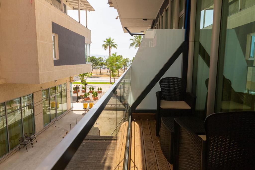 Balkón nebo terasa v ubytování Hotel Aglon