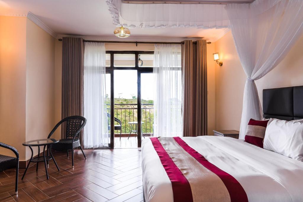 Postel nebo postele na pokoji v ubytování Olsupat Lodge