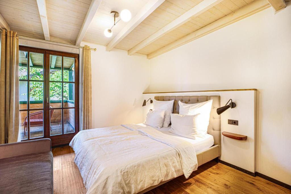 Posteľ alebo postele v izbe v ubytovaní Kraidlhof Designapartment Veronika