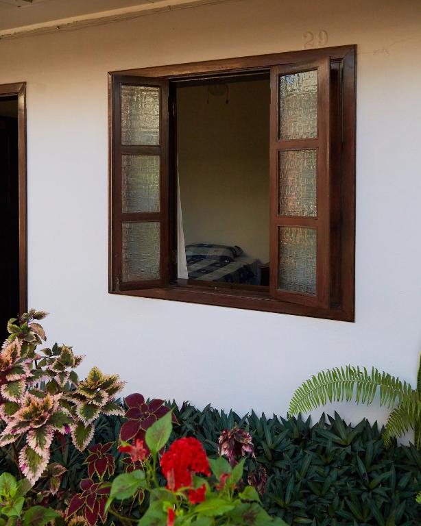 Zahrada ubytování La Posada Copan