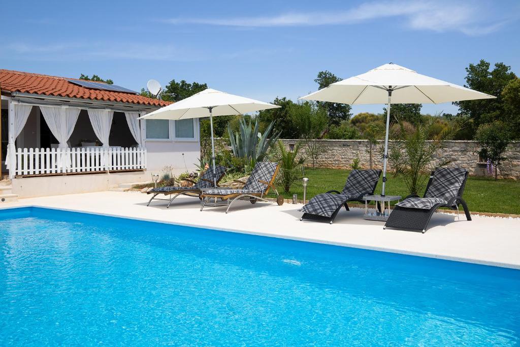 Bazén v ubytování Holiday House Biloš nebo v jeho okolí