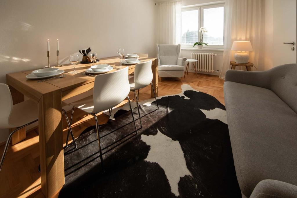 Posezení v ubytování apartmán NA NOC V BOHDANČI