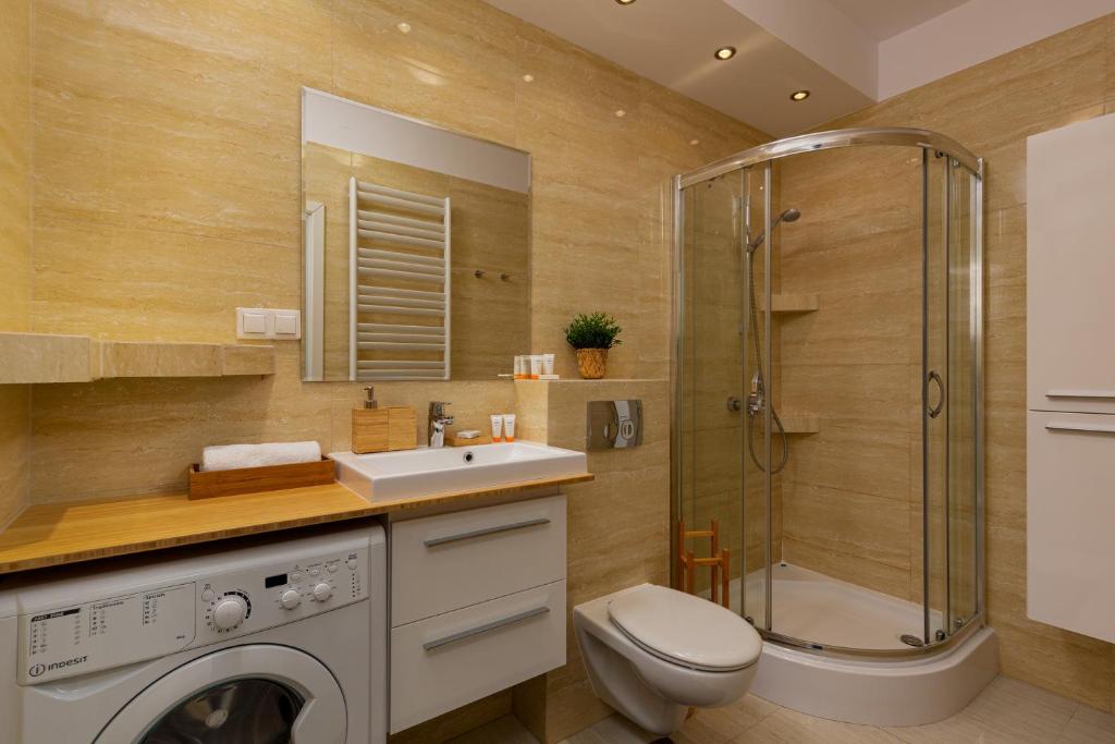 Kúpeľňa v ubytovaní Kolejowa Apartments Warsaw by Noclegi Renters